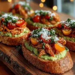 Die knusprigen Mini-Hühnchen-Avocado-Toasties sind nicht nur ein echter Gaumenschmaus, sondern auch eine gesunde und sättigende Option für jede Gelegenheit. Ob als Fingerfood für eine Feier, als leichtes Mittagessen oder einfach zum Snacken zwischendurch – diese Toasties sind immer eine gute Wahl. Die Kombination aus zartem Hühnchen, cremiger Avocado und dem knusprigen Vollkornbrot sorgt für ein harmonisches Geschmackserlebnis, das sowohl Kinder als auch Erwachsene begeistert.