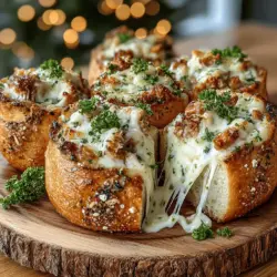 Willkommen zu unserem Rezept für die unwiderstehlichen Mini Hähnchen Alfredo Pizzabites! Diese kleinen Leckerbissen sind nicht nur ein Genuss für den Gaumen, sondern auch eine fantastische Möglichkeit, sich einen schnellen Snack oder eine köstliche Vorspeise zuzubereiten. Mit ihrer Kombination aus zartem, zerrupftem Hähnchen, cremiger Alfredo-Sauce und geschmolzenem Mozzarella-Käse sind sie perfekt für jede Gelegenheit – sei es eine Feier, ein Filmabend oder einfach nur ein geselliges Beisammensein mit Freunden und Familie.