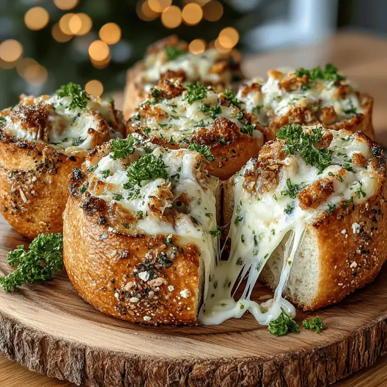 Willkommen zu unserem Rezept für die unwiderstehlichen Mini Hähnchen Alfredo Pizzabites! Diese kleinen Leckerbissen sind nicht nur ein Genuss für den Gaumen, sondern auch eine fantastische Möglichkeit, sich einen schnellen Snack oder eine köstliche Vorspeise zuzubereiten. Mit ihrer Kombination aus zartem, zerrupftem Hähnchen, cremiger Alfredo-Sauce und geschmolzenem Mozzarella-Käse sind sie perfekt für jede Gelegenheit – sei es eine Feier, ein Filmabend oder einfach nur ein geselliges Beisammensein mit Freunden und Familie.