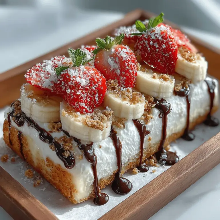 Wenn die Temperaturen steigen und die Sonne strahlt, gibt es nichts Besseres als einen erfrischenden Snack, der sowohl köstlich als auch gesund ist. Der Beeren-Banane-Bark Delight ist eine perfekte Option für heiße Sommertage und bietet eine erfrischende Kombination aus frischen Früchten, cremigem Joghurt und knackigem Granola. Diese schmackhafte „Bark“ ist nicht nur einfach zuzubereiten, sondern auch ein echter Hingucker auf jeder sommerlichen Gartenparty oder beim Picknick im Park. Ursprünglich inspiriert von der Idee, gesunde Snacks in gefrorener Form anzubieten, hat sich dieses Rezept schnell zu einem Favoriten in vielen Haushalten entwickelt.