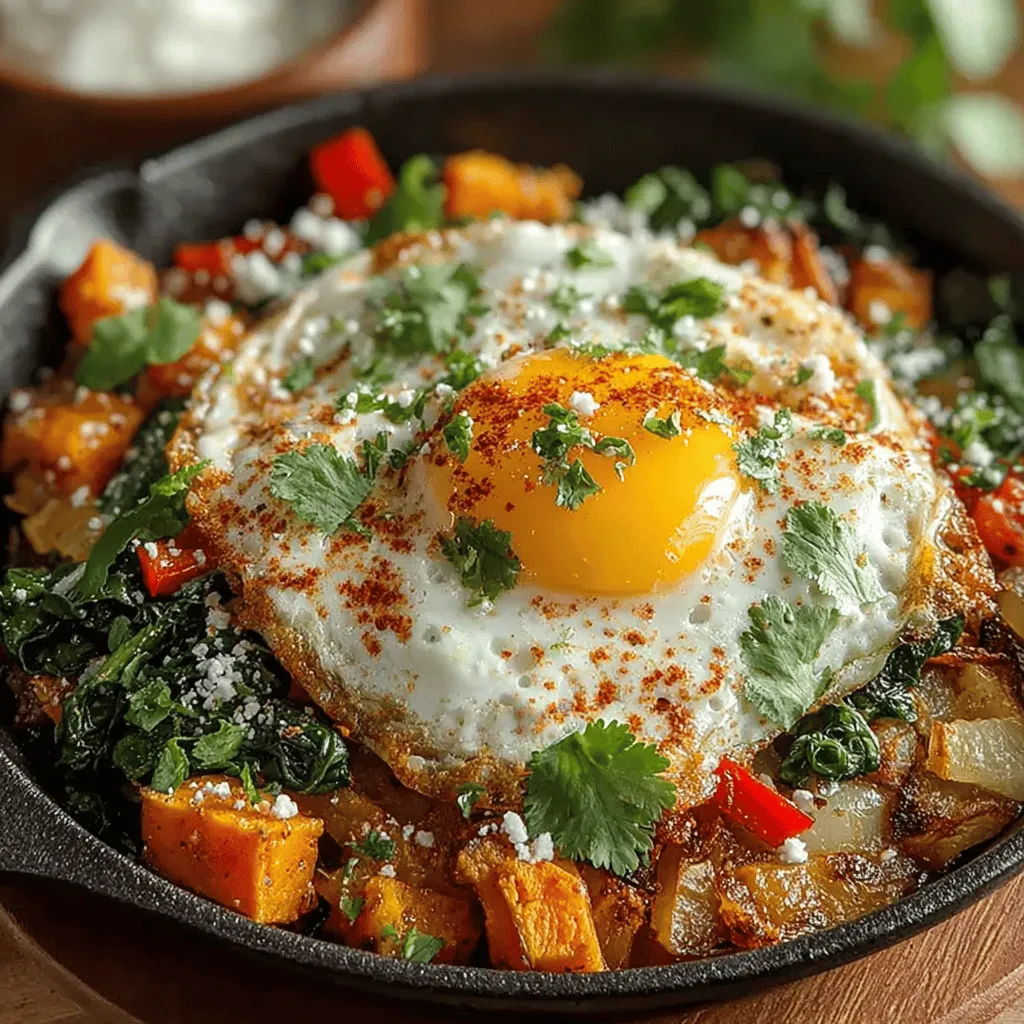 Herzlich willkommen zu einem köstlichen Rezept, das nicht nur gesund ist, sondern auch voller Aromen und Farben steckt – das Süßkartoffel-Sonnenaufgangs-Hash mit Spinat und Eiern. Dieses Gericht eignet sich perfekt für ein nahrhaftes Frühstück oder einen herzhaften Brunch. Die Kombination aus süßem Kartoffelgeschmack, frischem Gemüse und dem Protein der Eier macht es zu einer ausgewogenen Mahlzeit, die Sie mit Energie für den Tag versorgt.