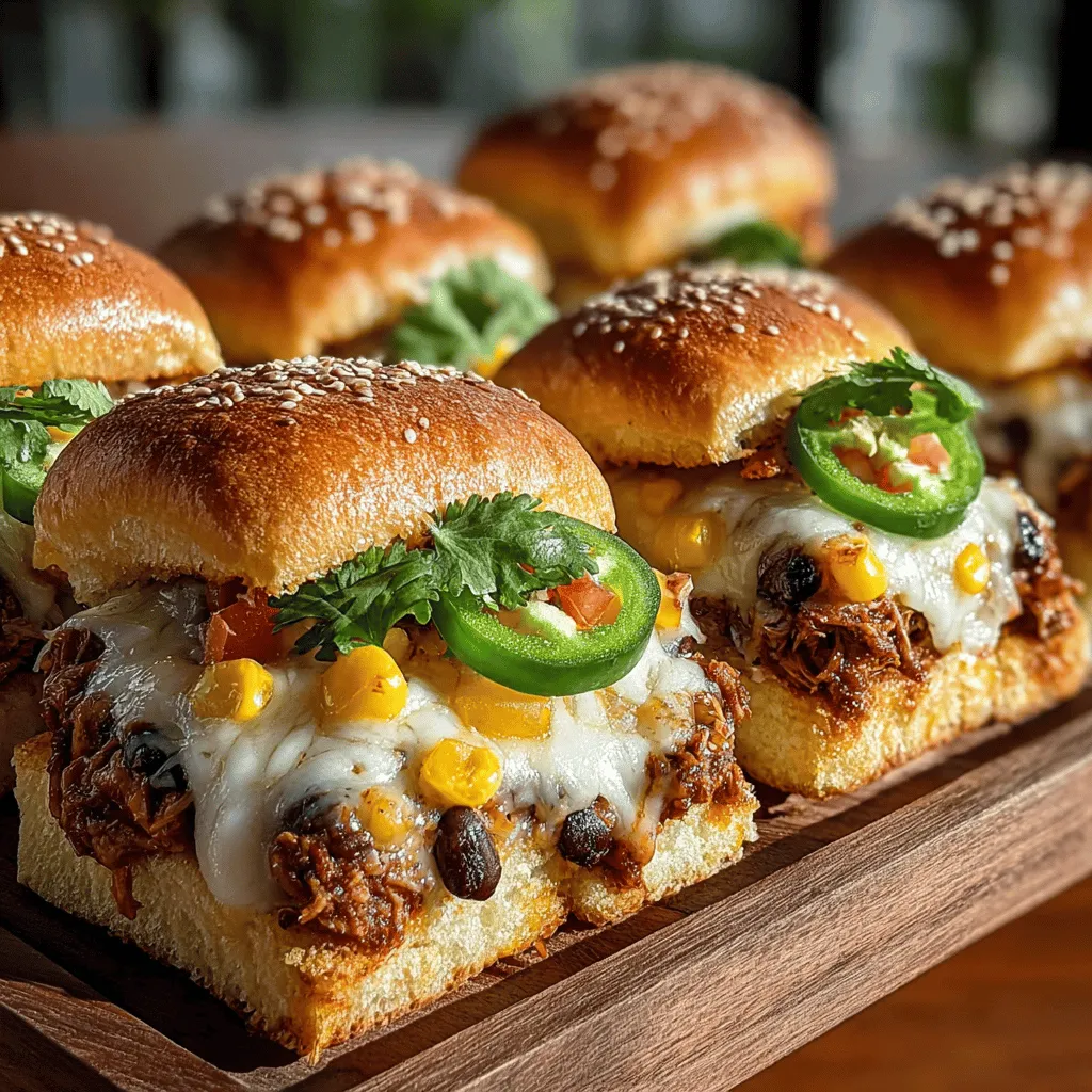 Die Chili Chicken Delight Sliders sind nicht nur ein Genuss für den Gaumen, sondern auch eine perfekte Option für gesellige Abende, Grillpartys oder einfach fürs Familienessen. Diese Mini-Burger mit einer würzigen Hähnchenfüllung sind einfach zuzubereiten und bieten eine großartige Möglichkeit, gesunde Zutaten in ein schmackhaftes Gericht zu verwandeln. Die Kombination aus zartem Hähnchen, herzhaften Bohnen, süßem Mais und würzigen Tomaten sorgt für ein Geschmackserlebnis, das sowohl Erwachsene als auch Kinder begeistert.