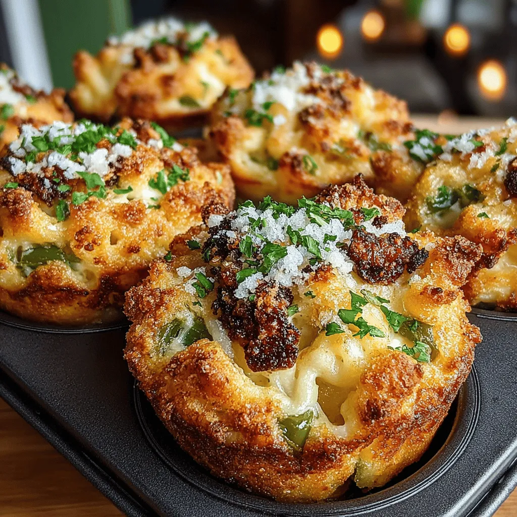Sind Sie auf der Suche nach einem köstlichen Snack oder einer appetitlichen Vorspeise, die sowohl herzhaft als auch cremig ist? Dann sind die Hatch Green Chili Mac and Cheese Bites genau das Richtige für Sie! Diese kleinen Leckerbissen vereinen die klassische Kombination von Makkaroni und Käse mit dem würzigen Kick von Hatch-Grünchilis, die aus New Mexico stammen. Die Kombination aus scharfem Cheddar und Pepper Jack Käse sorgt für einen geschmackvollen Genuss, der sowohl Kinder als auch Erwachsene begeistern wird. Perfekt für Partys, als Fingerfood oder einfach als Snack für zwischendurch, diese Mac and Cheese Bites sind einfach zuzubereiten und ein echter Hit.