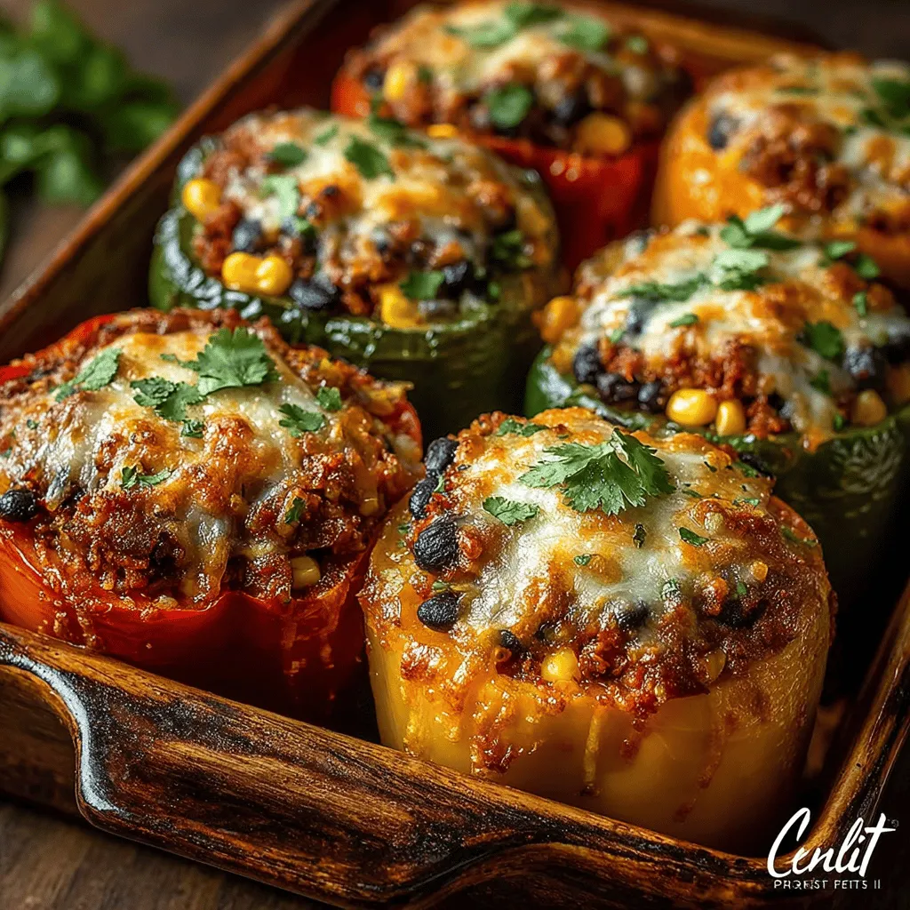 Käse-Quinoa gefüllte Paprika ist nicht nur ein optisches Highlight auf jedem Tisch, sondern auch eine köstliche und nahrhafte Option, die sich perfekt für ein leichtes Abendessen oder als Beilage eignet. Diese gefüllten Paprika sind ein wunderbares Beispiel für die Vielseitigkeit der Quinoa, die sich perfekt mit einem bunten Mix aus Gemüse und würzigem Käse kombiniert. Jedes Bisschen ist ein Fest der Aromen und Texturen, das alle Geschmäcker anspricht.