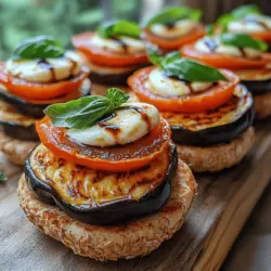Die italienische Küche ist bekannt für ihre köstlichen und frischen Zutaten, die harmonisch zusammengeführt werden, um unwiderstehliche Gerichte zu kreieren. Ein solches Gericht, das die Essenz der italienischen Aromen einfängt, sind die Mini Caprese Auberginen-Slider. Diese kleinen Leckerbissen sind eine kreative Abwandlung des klassischen Caprese-Salates, der aus Mozzarella, Tomaten und Basilikum besteht. Indem wir Auberginen als Basis verwenden, schaffen wir eine köstliche, vegetarische Option, die perfekt für Partys, als Snack oder als leichtes Mittagessen ist.