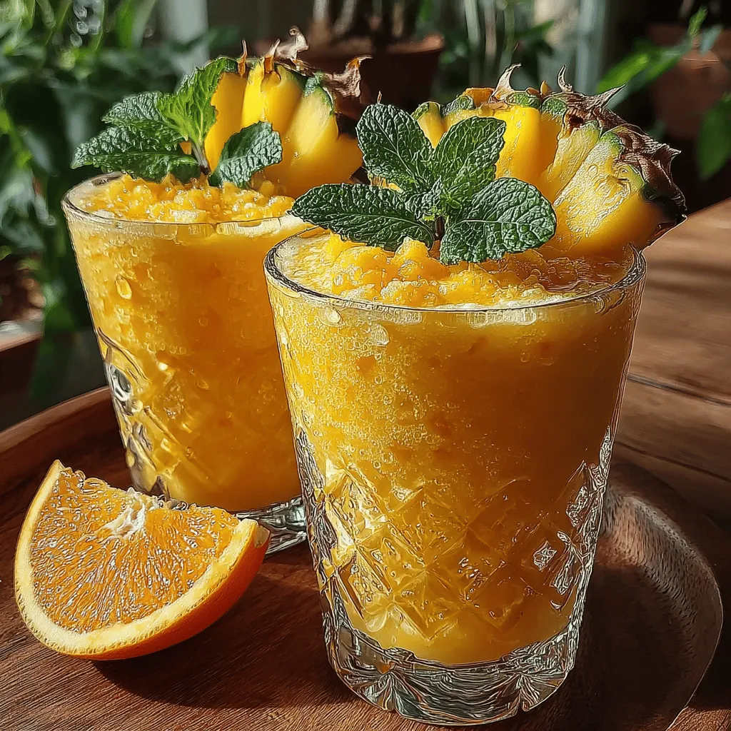 Willkommen in der erfrischenden Welt des Tropischen Paradies Gefrorenen Mango-Ananas-Smoothies! Dieses Rezept ist nicht nur ein wahrer Genuss für die Sinne, sondern auch eine gesunde und köstliche Möglichkeit, sich an heißen Sommertagen zu erfrischen. Die Kombination aus gefrorenen Mangos und Ananas verleiht dem Smoothie eine süße, tropische Note, während die Banane für eine cremige Konsistenz sorgt. Mit einem Hauch von Kokosmilch und Limettensaft wird dieser Smoothie zum perfekten Begleiter für jedes Frühstück oder als Snack zwischendurch.