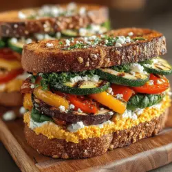 Willkommen zu einem köstlichen und gesunden Rezept, das einfach zuzubereiten ist und sowohl Vegetarier als auch Fleischliebhaber begeistern wird: das gegrillte Gemüse-Hummus-Sandwich-Delight. Dieses Sandwich kombiniert die Aromen von frisch gegrilltem Gemüse mit der Cremigkeit von Hummus und bietet ein perfektes Gleichgewicht aus Texturen und Geschmäckern. In den letzten Jahren ist das Interesse an pflanzlichen Gerichten gestiegen, da immer mehr Menschen sich für eine gesündere und nachhaltigere Ernährung entscheiden. Dieses Rezept ist nicht nur nahrhaft, sondern auch vielseitig und kann leicht an persönliche Vorlieben angepasst werden.