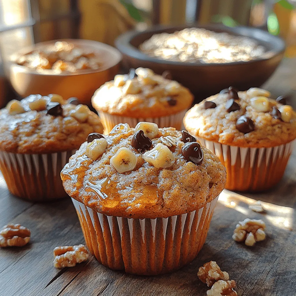 Willkommen in der Welt der köstlichen Bananen-Hafer-Muffins! Diese saftigen Muffins sind nicht nur eine wunderbare Möglichkeit, überreife Bananen zu verwerten, sondern auch eine gesunde und schmackhafte Option für Frühstück oder Snack. Die Kombination aus Haferflocken und Vollkornmehl sorgt für eine nahrhafte Basis, während die Bananen für natürliche Süße und Feuchtigkeit sorgen. Egal, ob Sie sie zum Frühstück genießen oder als gesunden Snack für unterwegs mitnehmen möchten – diese Muffins sind eine perfekte Wahl für fröhliche Genießer!
