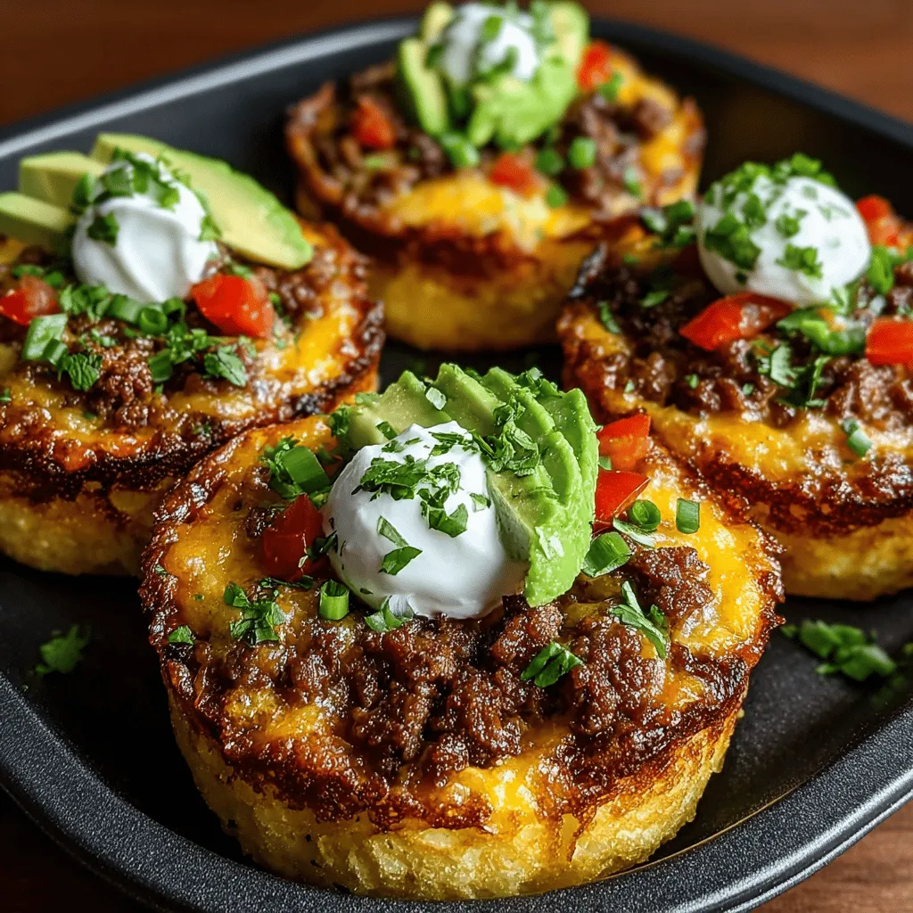 Willkommen zu einem aufregenden und köstlichen Rezept für Mini-Frühstückstacos im Muffinblech! Diese kleinen Leckerbissen sind perfekt für ein schnelles Frühstück oder einen Brunch, der sowohl Familie als auch Freunde begeistert. Sie kombinieren die klassischen Aromen von Frühstückswurst, Cheddar-Käse und frischen Gemüsesorten in einem handlichen Taco, der in einer knusprigen Tortilla-Schale serviert wird. Mit nur wenigen Zutaten und unkomplizierten Zubereitungsschritten sind diese Mini-Tacos eine wunderbare Möglichkeit, den Tag zu beginnen oder eine gesunde Snack-Option für Zwischendurch zu bieten.