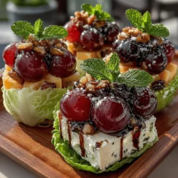 Der Trauben- und Käse-Salatbecher ist ein köstliches und vielseitiges Gericht, das sich perfekt für Sommerpartys, Picknicks oder als leichtes Abendessen eignet. Diese Kombination aus saftigen Trauben, würzigem Käse und knackigen Nüssen sorgt für einen erfrischenden Genuss, der sowohl optisch als auch geschmacklich überzeugt. Der Salat ist nicht nur einfach zuzubereiten, sondern bietet auch eine bunte Mischung aus Aromen und Texturen, die jeden Gaumen erfreuen.